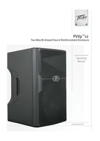 Notice PEAVEY PVXP 12 Haut-parleur