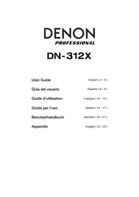 Notice DENON DN312X Mixer