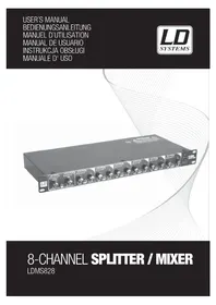 Notice LD Systems MS 828 Table de mixage