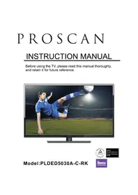 Notice Proscan PLDED5030ACRK TV