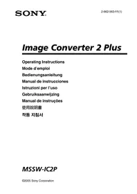 Notice SONY MSSWIC2P Convertisseur d'image