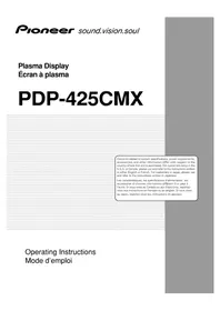 Notice PIONEER PDP425CMX Téléviseur