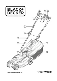 Notice BLACK & DECKER BDMOW1200 Plæneklipper