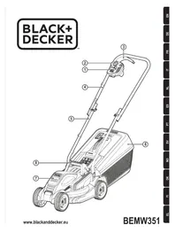 Notice BLACK & DECKER BEMW351 Plæneklipper