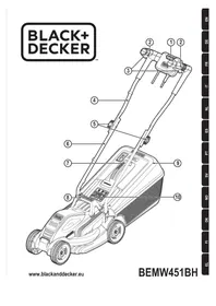 Notice BLACK & DECKER BEMW451 Plæneklipper