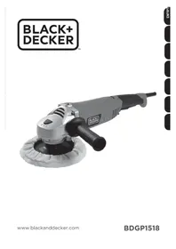 Notice BLACK & DECKER BDGP1518 Zımpara makinesi