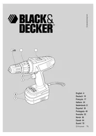 Notice BLACK & DECKER PF126 τρυπάνι