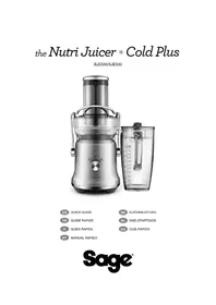 Notice SAGE THE NUTRI JUICER COLD PLUS BJE530 Extracteur de jus
