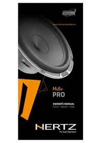 Notice Hertz MILLE PRO MPK 1650.3 Haut-parleur