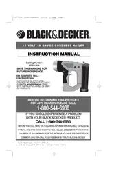 Notice BLACK & DECKER BDBN1200 Agrafeuse