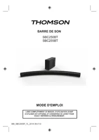 Notice THOMSON SBC255BT Barre de son