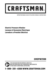 Notice BLACK & DECKER PW2100 Pressure washer