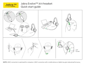 Notice JABRA EVOLVE 30 II Casque