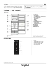 Notice WHIRLPOOL WT70E 831 X Soyuducu