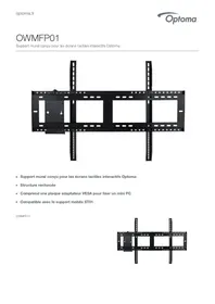 Notice OPTOMA OWMFP01 Support mural TV