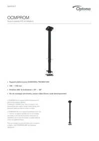 Notice OPTOMA OCMPROM Accessoire de projecteur