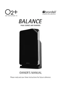 Notice Brondell BALANCE P400 Purificador de aire