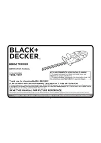 BLACK &amp; DECKER TR117 - Tondeuse à gazon