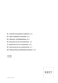 Notice NOVY 1700095 Plaque de cuisson