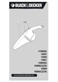 Notice BLACK & DECKER DUSTBUSTER V1999N Elektrikli el süpürgesi
