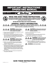 Notice Air King EWF180 Fan