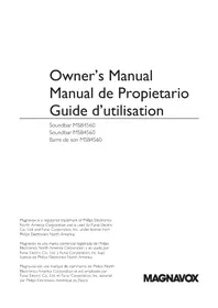 Notice MAGNAVOX MSB4560 Barra de sonido