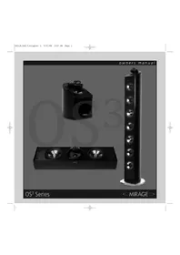 Notice Mirage OS3 Haut-parleur