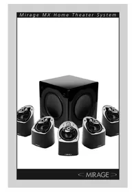 Notice Mirage MX6 Haut-parleur