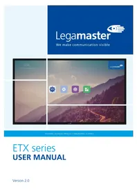 Notice Legamaster ETX6520 Moniteur