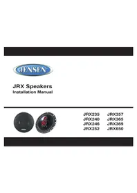 Notice JENSEN JRX650 Haut-parleur
