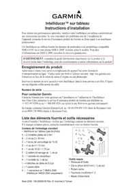Notice GARMIN TRANSOM MOUNT INTELLIDUCER Sondeur