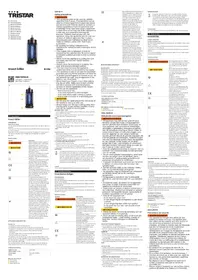 Notice TRISTAR IV3704 Ventilateur