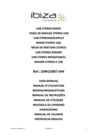 Notice IBIZA SOUND DJM150BTVHF Mischpult