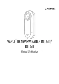 Notice GARMIN VARIA RTL511 Radar de recul
