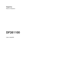 Notice GAGGENAU DF261100 Lave-vaisselle