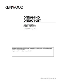 Notice KENWOOD DNN991HD Système de navigation GPS