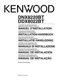 Notice KENWOOD DNX8022BT Système de navigation GPS