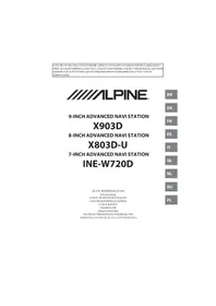 Notice ALPINE X803DU Appareil GPS