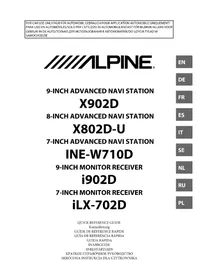 Notice ALPINE X702F Appareil GPS