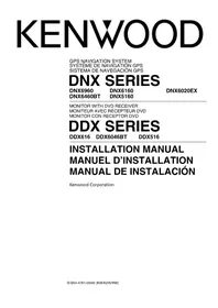 Notice KENWOOD DNX6460BT Système de navigation GPS