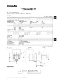 Notice Computar TG3Z3510AFCS Objectif