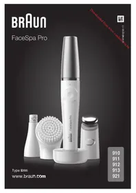 Notice BRAUN FACESPA PRO 910 Facial care device