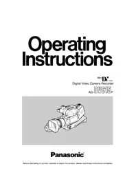 PANASONIC AGDVC15P - Caméscope