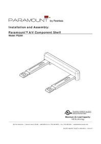 Notice Peerless-AV PS200 Support mural audiovisuel