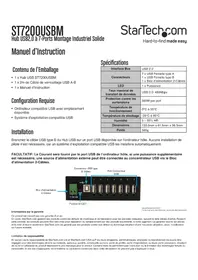 Notice StarTech.com ST7200USBM Interface