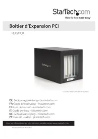 Notice StarTech.com PEX2PCI4 Interface