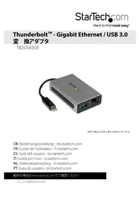 Notice StarTech.com TB2USB3GE ネットワークカード / アダプター