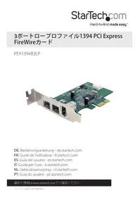 Notice StarTech.com PEX1394B3LP Contrôleur