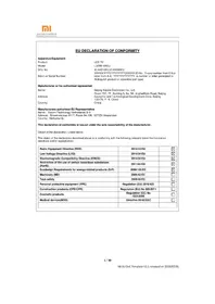 Notice Xiaomi MI TV P1 32 Téléviseur