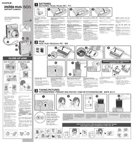 Notice FUJIFILM INTAX MINI 50S Appareil photo